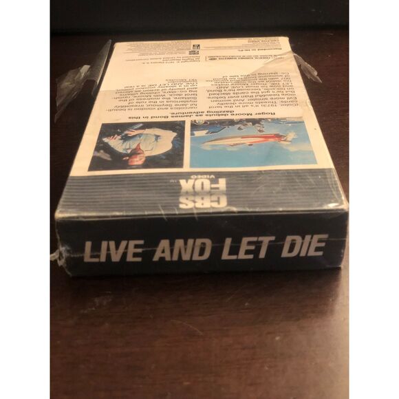 Live And Let Die VHS 1973 James Bond 007 vintage movie CBS Video cassette tape - Picture 2 of 6